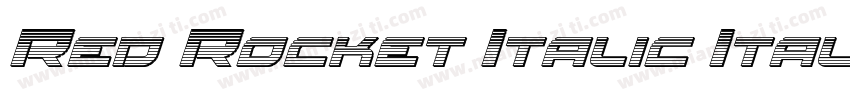 Red Rocket Italic Italic字体转换